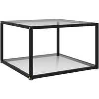 vidaXL Coffee Table Transparent 60x60x35 cm Tempered Glass