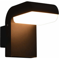 vidaXL Outdoor LED Wall Light 9 W Black Oval