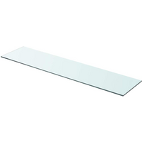 vidaXL Shelf Panel Glass Clear 90x20 cm