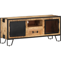 vidaXL TV Cabinet 110x31x46 cm Rough Mango Wood