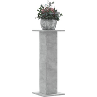 vidaXL Plant Stands 2 pcs Concrete Grey 30x30x80 cm Engineered Wood