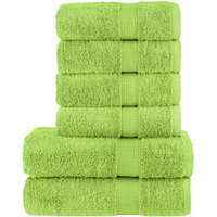 vidaXL 6 Piece Premium Towel Set SOLUND Apple Green 600 gsm
