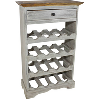 vidaXL Wine Rack Solid Mahogany Wood 55x23x85 cm
