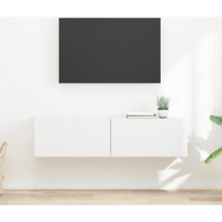vidaXL TV Wall Cabinet 2 pcs White 60 x 31 x 29.5 cm Engineered Wood