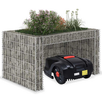 vidaXL Lawn Mower Garage with Raised Bed 110x80x60 cm Steel Wire
