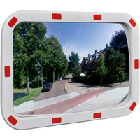 Convex Traffic Mirror Rectangle 40 x 60 cm with Reflectors