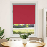 vidaXL Roller blind blackout 104.4x175 cm Fabric Width 100 cm red