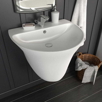 vidaXL Basin White 56 x 48 x 42 cm Glazed Ceramic
