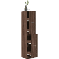vidaXL Apothecary Cabinet Brown Oak 30x41x174.5 cm Engineered Wood