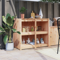 vidaXL Outdoor Kitchen Cabinet MEPPEL 106x55x92 cm Solid Wood Pine