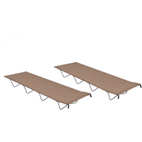 vidaXL Camping Beds 2 pcs 180x60x19 cm Oxford Fabric and Steel Taupe