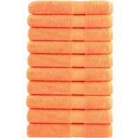 vidaXL Premium Towels SOLUND 10 pcs Orange 100x200 cm 600 gsm