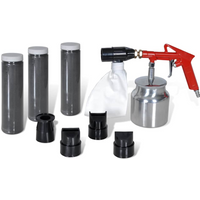 Air Sand Blasting Kit Sand & Nozzles Included