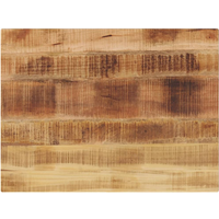 vidaXL Table Top 80x60x2.5 cm Rectangular Solid Wood Rough Mango