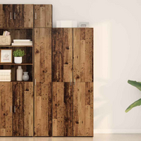 vidaXL Highboard Old wood 70 x 42.5 x 185 cm Engineered wood