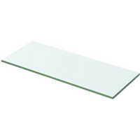 vidaXL Shelf Panel Glass Clear 50x15 cm
