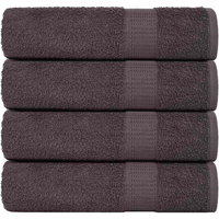 vidaXL Bath Towels 4 pcs "FROGN" Anthracite 100x150 cm 100% Cotton