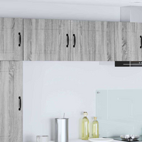 vidaXL Kitchen Cabinet Kalmar 2 pcs Grey Sonoma 50 x 31 x 40 cm