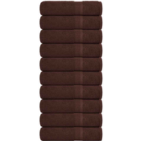 vidaXL Bath Towels "FROGN" 10 pcs Brown 100x150 cm 360 gsm