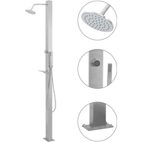 vidaXL Outdoor Shower Stainless Steel Straight