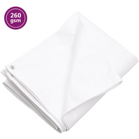 vidaXL Tarpaulin 260 g/m² 6x12 m White HDPE