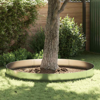 vidaXL Lawn Edgings 20 pcs Silver 100 x 25 x 0.07 cm Galvanised Steel