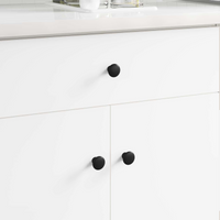 vidaXL Handle 1461 pcs Black Ø30 mm Aluminium