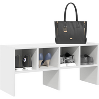 vidaXL Shoe Rack Stackable White 89.5x30x40 cm