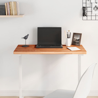 vidaXL Table Top 80x40x2.5 cm Rectangular Solid Wood Beech