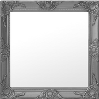 vidaXL Wall Mirror Baroque Style 60x60 cm Black