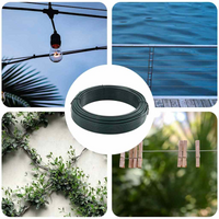 vidaXL Fence Binding Wire Green 80 m PVC