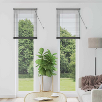 vidaXL Venetian Blinds Manual Dark Grey 220 x 60 cm Aluminium