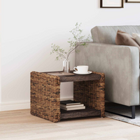 vidaXL Coffee Table Natural 45 x 45 x 45 cm Solid Mahogany Wood