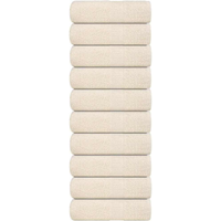vidaXL Wash Towels "FROGN" 10 pcs Cream 30x30 cm 360 gsm