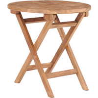 vidaXL Folding Garden Table 45 cm Solid Teak Wood
