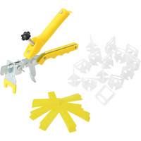 vidaXL Tile Levelling System 250 Wedges 500 Clips 1 mm