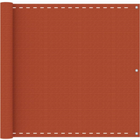 vidaXL Balcony Screen Orange 90x500 cm HDPE