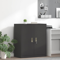 vidaXL Storage Cabinet Black 80 x 40 x 90 cm Steel