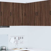 vidaXL Kitchen Cabinet with Storage Kalmar Brown Oak 57 x 57 x 80 cm