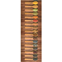vidaXL Kitchen Floor Mat Washable Spoon 45x150 cm