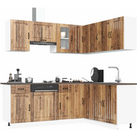 vidaXL 11 Piece Kitchen Cabinet Set Lucca Old Wood Engineered Wood