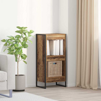 vidaXL Book Cabinet Old Wood 40 x 30 x 86.5 cm Engineered Wood