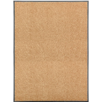 vidaXL Doormat Washable Cream 90x120 cm