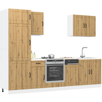 vidaXL 7 Piece Kitchen Cabinet Set Lucca Artisan Oak Engineered Wood