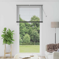 vidaXL Venetian Blinds Manual Dark Grey 220 x 120 cm Aluminium
