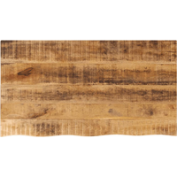 vidaXL Table Top 100x60x2.5 cm Live Edge Solid Wood Rough Mango