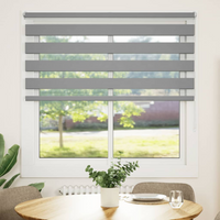 vidaXL Zebra blind 120.9x175 cm Fabric Width 116.7 cm grey