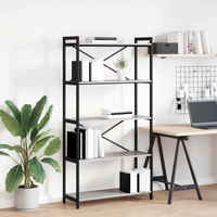 vidaXL Bookshelf Grey sonoma 80 x 30 x 155 cm Engineered Wood