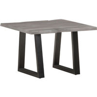 vidaXL Coffee Table with Live Edges 60x60x40 cm Solid Acacia Wood