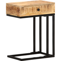 vidaXL U-Shaped Side Table 45x30x61 cm Solid Mango Wood